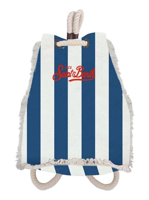 blue and white striped women's backpack MC2 Saint Barth | BOATBACKPACK-STRIPES61EMB